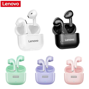 100% Оригинальные наушники Lenovo Thinkplus LP40 Pro TWS Wireless Bluetooth Headset 5.0 Sport Stereo Bass С шумоподавлением Bluetooth
