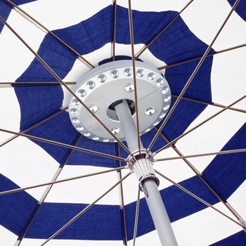 28 светодиодов для зонтика для патио 4,5 В 0,5 Вт 100 лум Фонарь для лагеря на столбе Газонная лампа Водонепроницаемое садовое наружное освещение
