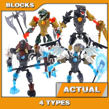 4 типа игрушек Chima CHI Cragger Panthar Mungus Vardy Ice Fire Golden Armor 8152 Building Block, Совместимые С Моделью