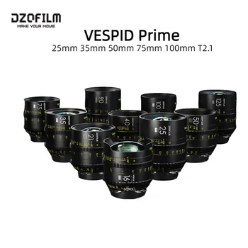 DZOFilm vespid prime 25мм 35мм 50мм 75мм 100мм T2.1 PL/EF Крепление для камеры Фотографа, Снимающей видеопленку, жесткий чехол