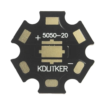 KDLITKER 20 мм 5050-20 DTP медь MCPCB SMD 5050 Фонарик DIY Light LED печатная плата в форме звезды