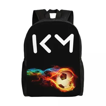 KM Mbappe Football Футбольный рюкзак для путешествий, мужская и женская школьная сумка для ноутбука, сумки для студентов колледжа