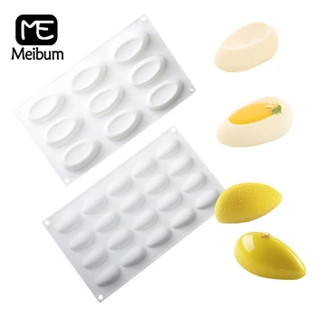 Meibum, силиконовая форма для мусса в форме капли воды или оливкового цвета, пищевые формы для торта, Шоколадная форма, Инструменты для выпечки маффинов, десертов.