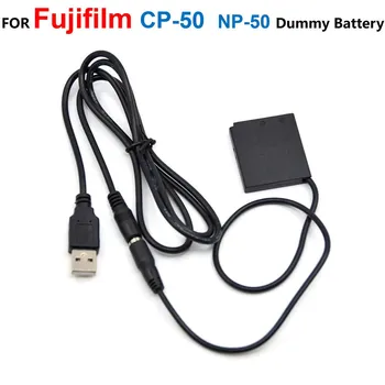 NP-50 Поддельный Аккумулятор CP-50 Соединитель Постоянного Тока + USB-Кабель Адаптер Питания Для Fujifilm FinePix F770EXR F200EXR X10 XP100 XP15 X10