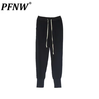 PFNW/ Мужские спортивные штаны темного цвета, весна-лето, новые леггинсы Tide High Street, панк-брюки, готический шик, кроссовки RO Style 12Z1041