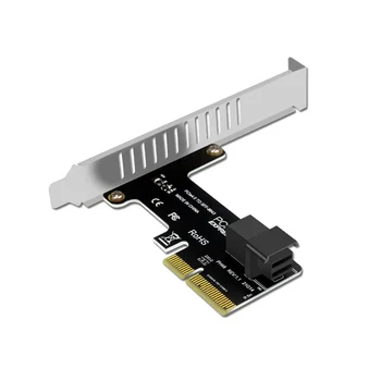 Pcie в SFF 8643 4X /8X карта адаптера с 2 портами U.2 для Nvme SSD Конвертер Карта расширения жесткого диска для настольных компьютеров