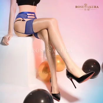 Sakura 8310 Aurora Series Temptation, цельные носки из полой сетки, блестящие, шелковистые, тонкие
