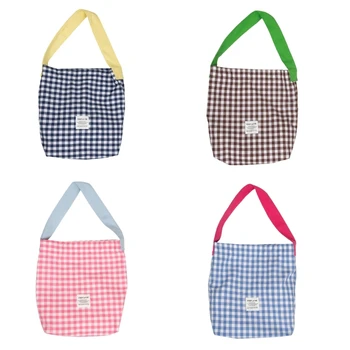 X4FF 2023 Сумка для покупок Холщовая хозяйственная сумка Большая вместительная сумка через плечо Модная сумка Школьная сумка для девочек и женщин