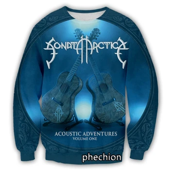 phechion/ Новая модная мужская/женская повседневная толстовка Sonata Arctica Band с 3D принтом, уличная одежда, мужская свободная спортивная толстовка G25