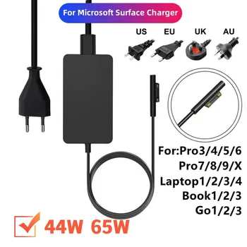 Адаптер переменного тока для Microsoft Surface Pro4 5 6 7 102 Laptop1 2 8/9 ГБ Ple1 3/4 2/3 1625 1800 1706 1796 1798 Зарядное Устройство 44 Вт 65 Вт 1932 Вт