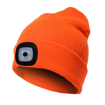 Альпинизм Рыбалка Кемпинг Вязаная шапочка со светодиодной подсветкой для бега унисекс шляпа на открытом воздухе