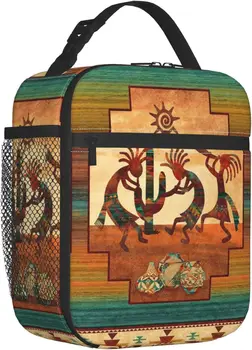 Американская сумка для ланча Kokopelli унисекс, термосумка, многоразовый изолированный портативный ланч-бокс, сумки для работы, пикника, пляжа