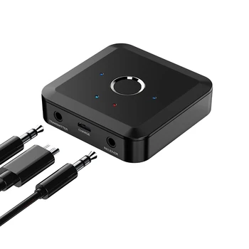 Аудиоприемник, совместимый с Bluetooth RX TX, беспроводной аудиоприемник 5.2, совместимый с Bluetooth, 3,5 мм для усилителя мощности / наушников
