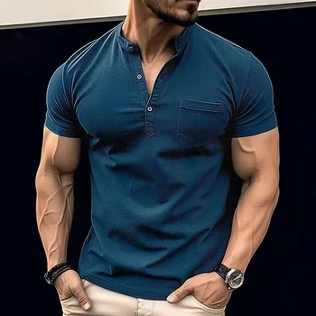 Весенняя рубашка 2023, мужская однотонная повседневная хлопчатобумажная рубашка с коротким рукавом, высококачественная одежда, черная рубашка 3XXXL