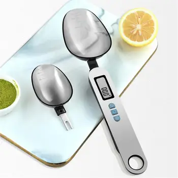 Весовая ложка, домашний кухонный инструмент, электронное измерение Кофе, муки, порошка для выпечки, ЖК-дисплей с регулируемым цифровым измерением