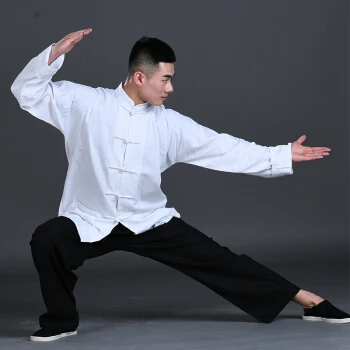 Винтажная китайская форма Брюса Ли Вин Чун Кунг-фу, костюмы для боевых искусств Тай-чи, классическая хлопковая куртка