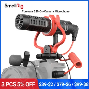 Встроенный Микрофон SmallRig S20 С Ударным Креплением Video Shotgun Stereo Mic Для Зеркальных Камер Sony, iPhone и смартфонов 3468