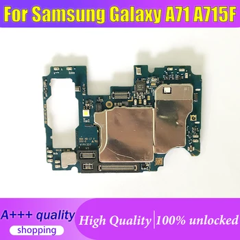 Высокое качество Для Samsung Galaxy A71 A715F Материнская плата Для Samsung Galaxy A71 A715F Логическая Плата Оригинальная Разблокированная Материнская Плата