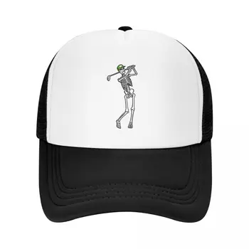 Гольф Забавный гольф Скелет гольфиста Бейсбольная кепка с рисунком Хэллоуина Аниме шляпа походная шляпа пользовательские шляпы Пляжная шляпа для пикника Мужская женская