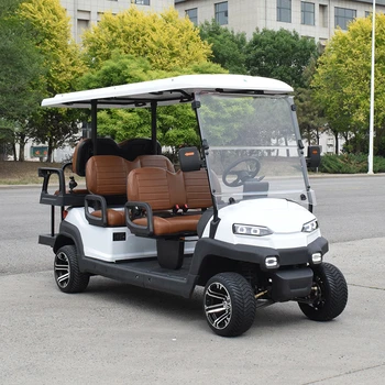 Двухколесный гольф-кар, 4-местный гольф-кар, изготовленный на заказ золотой фабрикой внедорожный гольф-кар с электродвигателем