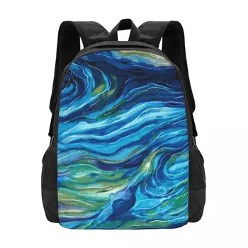 Дикая природа Северной Америки, океан, Простая стильная студенческая школьная сумка, Водонепроницаемый повседневный рюкзак большой емкости, рюкзак для ноутбука, дорожный рюкзак