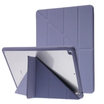Для iPad 10.2 2021 Чехол 8-го 9-го поколения Прозрачный Чехол-накладка для iPad 7 8 2020 10,2-дюймовый A2270 Funda с Держателем Ручки