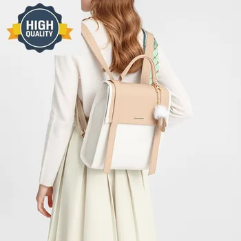 Женская сумка Кожаные рюкзаки Бесплатная доставка Luxury Ladies Travel s Fashion School for Girl Korean Female pack