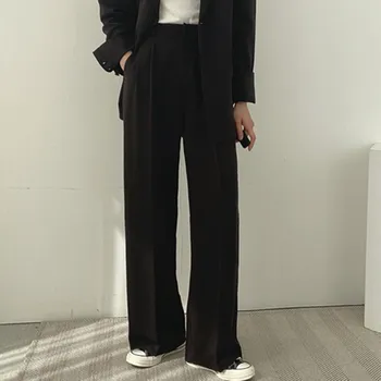 Женские Шикарные и Непринужденные Однотонные брюки в западном стиле, идеально подходящие для Весны И осени, Винтажные брюки Y2k, Брюки-карго Harajuku
