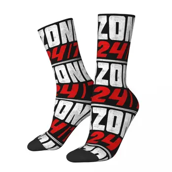 Забавные счастливые мужские компрессионные носки 24 7 Винтажных Harajuku COD Warzone Game в стиле хип-хоп с новым рисунком Crew Crazy Sock Gift с принтом