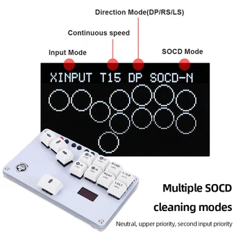 Клавиатура Fighting Box Gamepad с Механическими Переключателями Cherry Mx Speed, OLED-Дисплей для Nintendo Switch /PS3/PS4/XInput