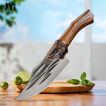 Кованый разделочный нож Кухонные ножи Шефповара для нарезки суши Мясорубка барбекю Разделочный нож для рыбалки Мясорубка