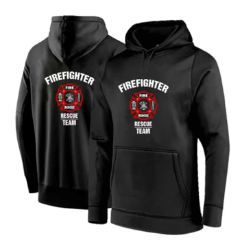 Команда пожарных-спасателей 2023, Новые мужские толстовки с однотонным принтом, толстовки, модные Удобные повседневные куртки в стиле харадзюку, топы