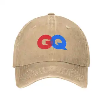 Логотип GQ, графический логотип бренда, высококачественная джинсовая кепка, Вязаная шапка, Бейсболка