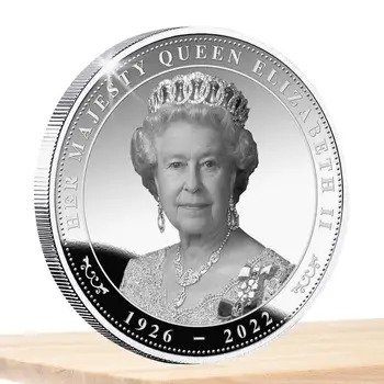 Мемориальная монета королевы, королева Елизавета II, Коллекционеры, Королевские монеты, Многоцелевой коллекционный значок, Сувенир, Красивая, устойчивая к ржавчине Королева