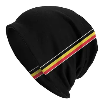 Минималистичные шапочки с Бельгийским флагом, мужские И женские Унисекс, Зимняя теплая Вязаная шапка для взрослых, бельгийские патриотические шляпы-капоты