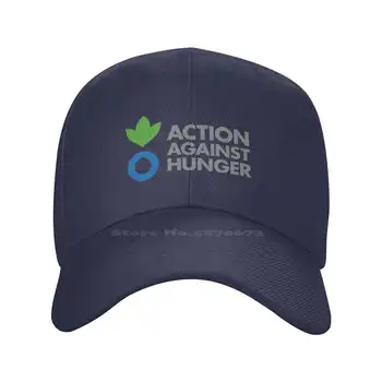 Модная качественная джинсовая кепка с логотипом Action Against Hunger, вязаная шапка, бейсболка