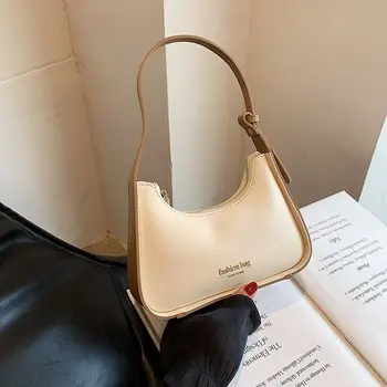 Модная текстильная женская сумка 2023 года, новая универсальная нишевая маленькая квадратная сумка в корейском стиле, простая повседневная модная сумка для подмышек
