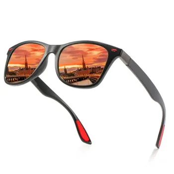 Модные Классические поляризованные солнцезащитные очки Для мужчин И женщин, Квадратные солнцезащитные очки с антибликовым покрытием, Солнцезащитные очки для путешествий, рыбалки, велоспорта, UV400
