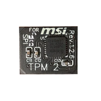 Модуль безопасности шифрования TPM 2.0, удаленная карта, 12-контактный модуль безопасности SPI TPM2.0 для материнской платы MSI