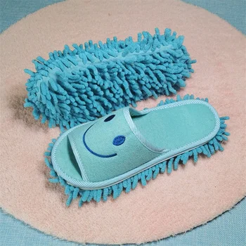 Моющиеся тапочки для ленивой уборки, тапочки для вытирания пыли с пола из микрофибры, Съемная обувь для швабры, инструменты для уборки пола в доме
