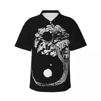 Мужская рубашка с короткими рукавами, футболки с изображением дерева бонсай 