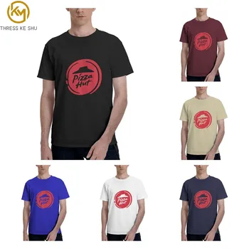 Мужские футболки с логотипом Pizza Hut, футболка Harajuku, уличная одежда, хлопковые повседневные футболки Four Seasons, мужская одежда, одежда в стиле аниме