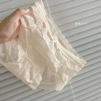 Мягкие и удобные прозрачные сексуальные трусики в полоску для девочек в стиле INS, женское нижнее белье на плоской подошве, женское нижнее белье