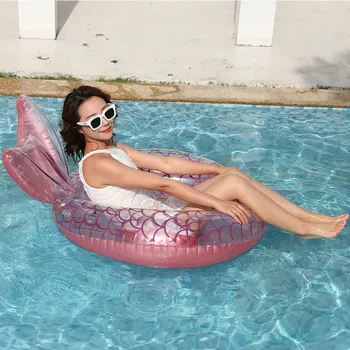 Надувное кольцо для плавания в форме русалки, поплавки для летней вечеринки в бассейне для взрослых, надувной плавающий на воде костюм для плавания и пляжа