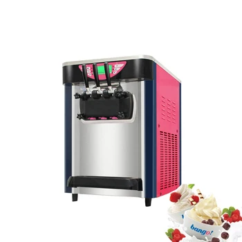Настольная машина для производства мороженого с 3 насадками из нержавеющей стали, Многофункциональная машина для производства замороженного йогурта