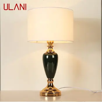 Настольные лампы ULANI Современный светодиодный роскошный дизайн, креативные керамические настольные лампы для домашней спальни
