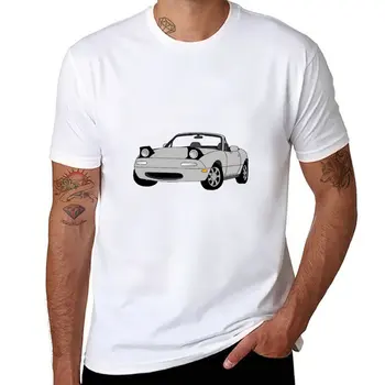 Новая серебристая футболка MX5 MIATA, футболки на заказ, создайте свою собственную одежду в стиле аниме, мужские футболки