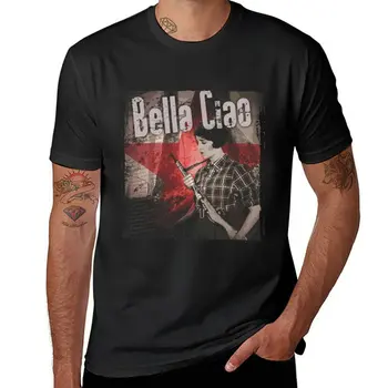 Новая футболка Bella Ciao, быстросохнущая рубашка, футболки оверсайз, футболки для мужчин с рисунком