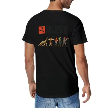 Новая футболка Rust Evolution, черные футболки, футболка с графикой, футболки для мальчиков, тренировочные рубашки для мужчин