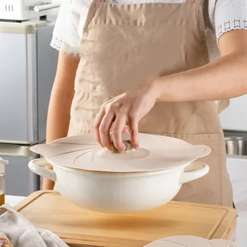 Оберните кухонную миску пробкой для приготовления пищи крышкой для еды Силиконовой крышкой для сковороды для свежих продуктов Крышкой для микроволновой печи миской, кастрюлями, инструментом для чаши